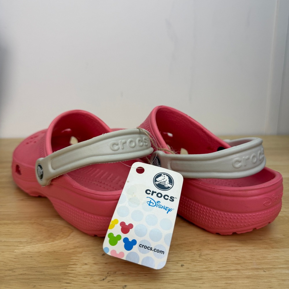 NEW Crocs Disney Mickey Mouse Clogs Women Size 8-9 Pink Pearl Slip On Shoes - Picture 6 of 10